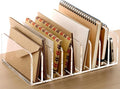SANRUI Mail Organizer, Clear Acrylic Desk Organizer,Letter Holder for Desk,9-Compartment Small File Holders Paper Organizer Mail Sorter for Office,Home, School