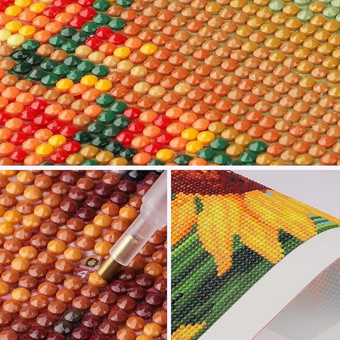 SENQAO Fox Diamond Art Kits for Adult, Christmas Diamond Painting Kits for Beginners, DIY Full Drill Winter Holdiay Rhinestone Diamond Dots Gem Painting Art Craft Home Decor 12 x12 Inch