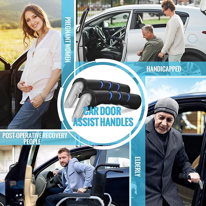 Car Door Handle for Elderly Car Handle Assist Support, Portable Auto Grab Handles for Handicap Seniors