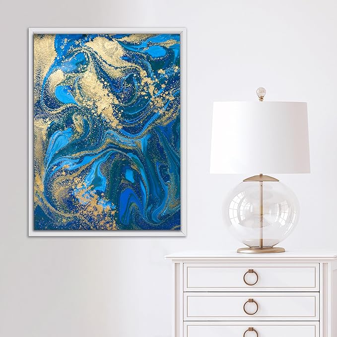 Pixy Canvas Floater Frame, White, 11 x 14 inch, Portrait, 0.75 inches Deep, for Canvas Paintings/Prints/Wall Art/Home Decor