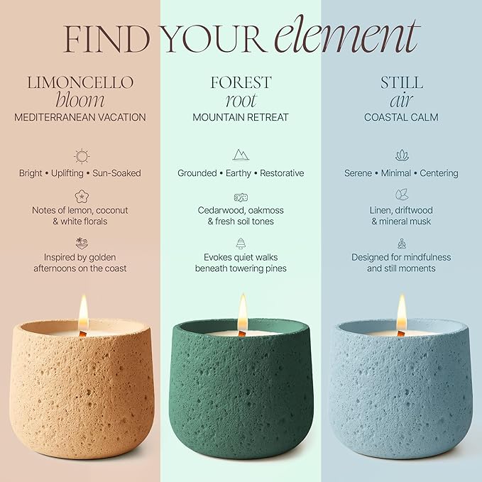 Still Air, Beeswax Coconut Organic Clean-Burning Candle | Serene Aromatherapy Peppermint & Eucalyptus | Minimal Spa Calm | Non-Toxic Luxury Home Fragrance | Wood Wick, 9oz