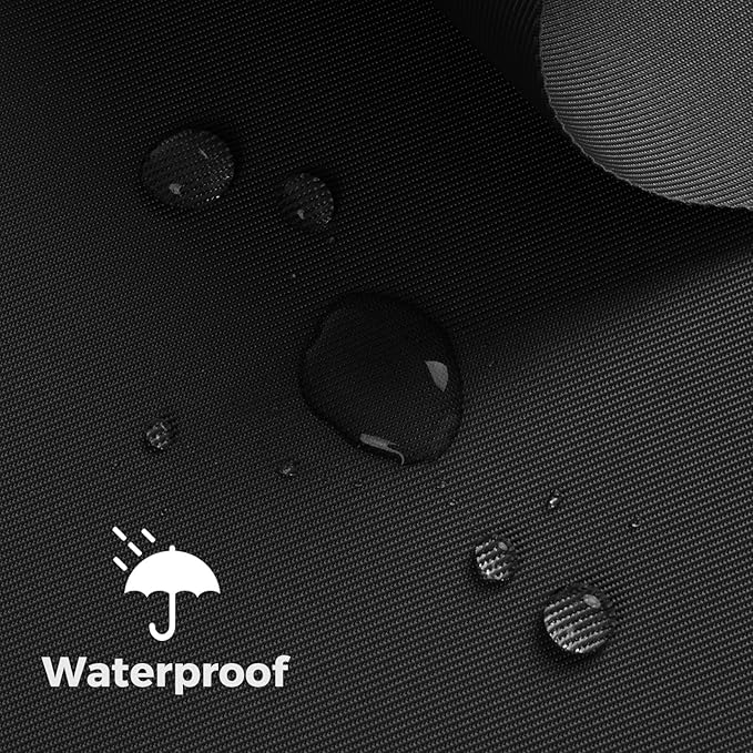 Nylon Fabric, 58"W 420D Waterproof Fabric 3 Yard Ripstop Nylon Material Outdoor Upholstery Twill Sewing Material for Patio Chair, Lining, Cushion, Purse, Tote Bag, Tent, Tarp Cover, DIY Project Black
