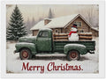 AIVKIEJK Diamond Painting Kits for Adults - Christmas Truck with Snowman & Cabin Winter Painting DIY 5D Full Drill Diamond Dots Paintings with Diamonds Gem Art and Crafts Home Decor 12"x16"