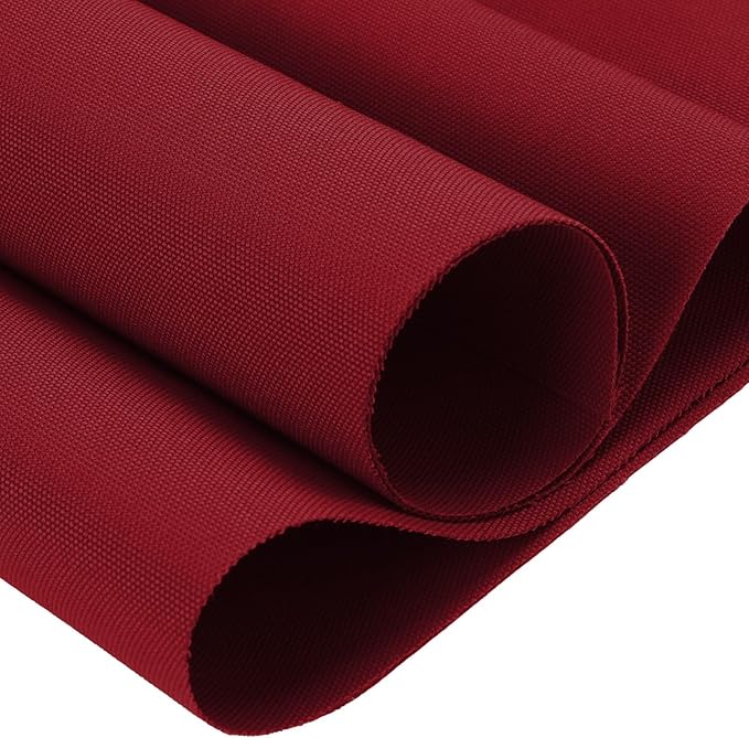 Thickened Waterproof Canvas Fabric by The Yard 1200D 58" W Outdoor Upholstery Material Heavy Duty Fabric Water Resistant Sewing Material for Chair Patio Cushion Purse Bag 3 Yard Red