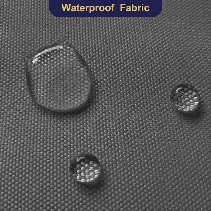 Foreate Waterproof Canvas Fabric by The Yard 600D Upholstery Fabric for Chairs 58" Wide Indoor Outdoor Water Resistant Canvas Polyester Material Sewing DIY Cloth, 8 Yards Grey