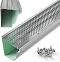 5" Gutter Guards Leaf Protection, Domestic Aluminum Gutter Covers 5 Inch (100 Feet, Mill Finish)