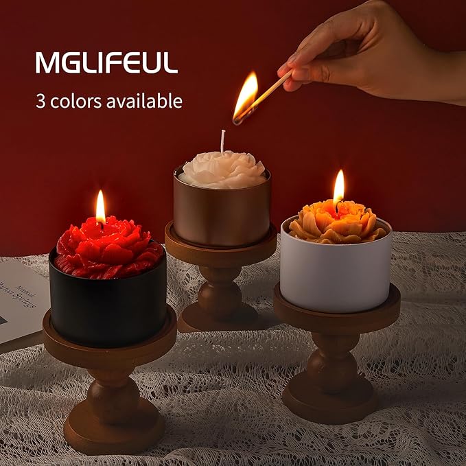 MGLIFEUL Candle Tins Jars Container Vessels for Making 4 8 Oz Black Empty Candle Tins Can Gift Box Packaging Plate with Lids Wax Container Bulk Making DIY Candle (Pure Black, 12pcs-8oz)