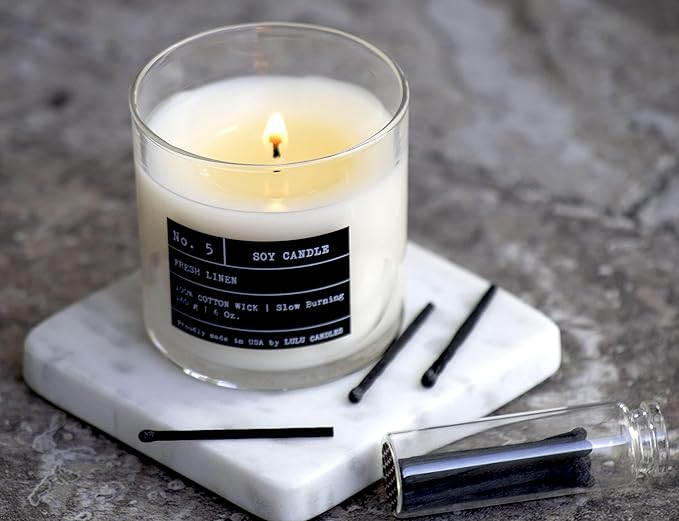 Lulu Candles | Apple Cinnamon | Luxury Scented Soy Jar Candle | Hand Poured in The USA | Highly Scented & Long Lasting (6 Oz. 2 Pack)