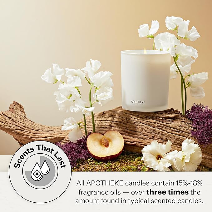 Apotheke Signature Scented Candles for Home, Kindling