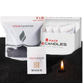 Vogue Candles Black Pearled Candle Sand Wax (5 LB) – Mother’s Day Candle Kit with 400 Cotton Wicks for DIY Home Lighting – Plant-Based & Reusable Wax Granules Refill for Custom Vessels (8 Pack)