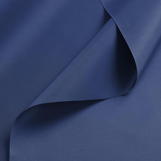 Nylon Fabric, 58" W 420D Waterproof Fabric 15 Yard Ripstop Nylon Material Outdoor Upholstery Twill Sewing Material for Patio Chair, Lining, Cushion, Purse, Tote Bag, Tarp Cover, DIY Project Navy Blue