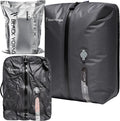 Black Voyage Reusable Vacuum Compression Travel Bag for Carry-On Suitcase and Backpack, Recycled IP67 Waterproof Space Saver Vacpack (1-Pack, 18L - No Pump)