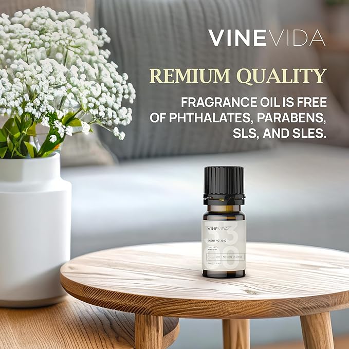 VINEVIDA [Set of 8] Autumn Scents for Candle Making, Made in USA Candle Fragrance Oil, Soap Making Essential Oils, Diffuser Oil Scents