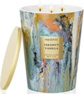 M&SENSE Large 3-Wick Coconut Vanilla Scented Soy Candle, 35oz 150 Hours Non-Toxic, Spring Candles Party Essential Spa Home Fragrance & Decor