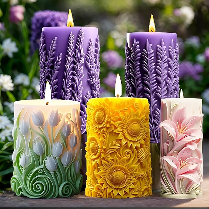 Rose Resin Mold - 3D Flower & Ball Molds for Resin Casting & Candle Making