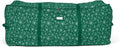 Covermates Keepsakes Christmas Tree Cinch Bag – Durable Polyester Tree Storage with Reinforced Handles & Built-in Cinch Straps – Trees, Lights & Holiday Décor, Green Snowflake