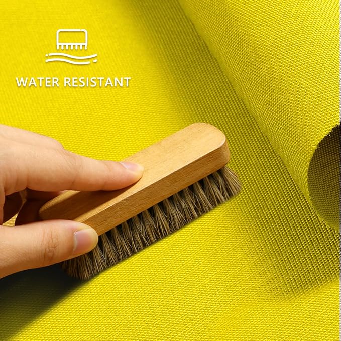 Waterproof Canvas Fabric by The Yard 58inch 600D Upholstery Material Polyester Fabric Outdoor Water Resistant Fabric for Sewing Chair Patio Cushion Purse Bag Interior, 6 Yard Yellow
