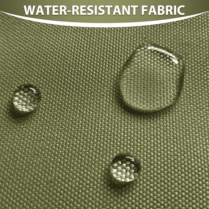 Waterproof Canvas Fabric by The Yard 58inch 600D Upholstery Material Polyester Fabric Outdoor Water Resistant Fabric for Sewing Chair Patio Cushion Purse Bag Interior, 15 Yard Olive Green
