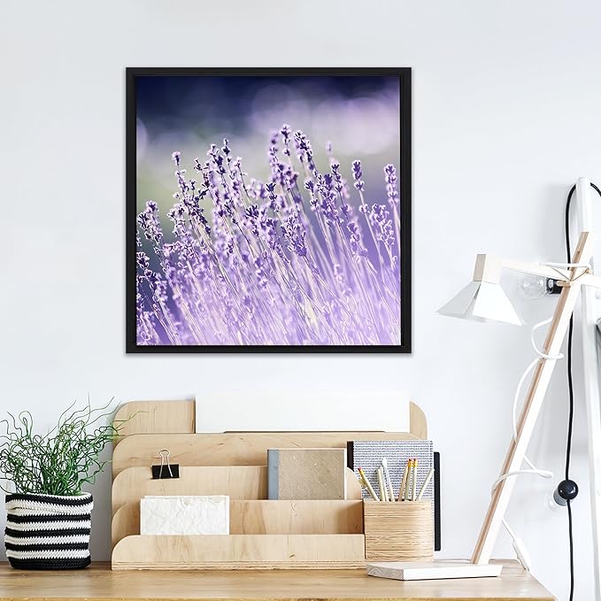 Pixy Canvas Floater Frame 23x23 for 3/4 (0.75) inch Deep Canvas Paintings/Canvas Prints/Wood Canvas Panels/Wall Art/Wall Decor/Home Decor/Artwork (Black Oak, 23 x 23 inch, Square)