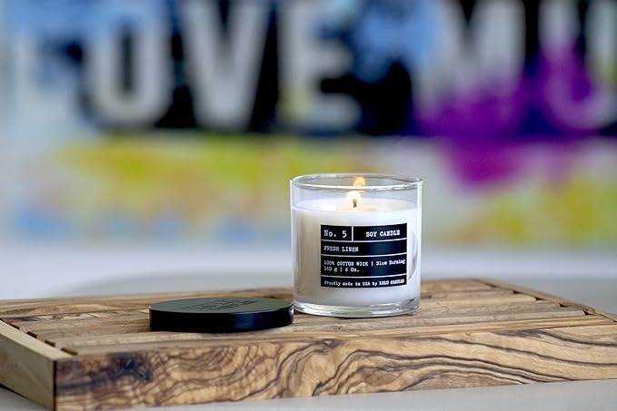Lulu Candles | Tobacco, Spice & Vanilla | Luxury Scented Soy Jar Candle | Hand Poured in The USA | Highly Scented & Long Lasting- 6 Oz. 2 Pack