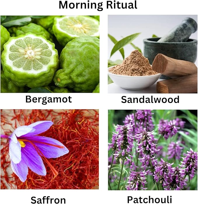 Morning Ritual Scented Candle – Earthy Moss, Palo Santo & Sandalwood, Perfect for Slow Mornings, Meditation, Yoga & Relaxation – Vegan & Phthalate-Free – 13 oz with Bamboo Lid
