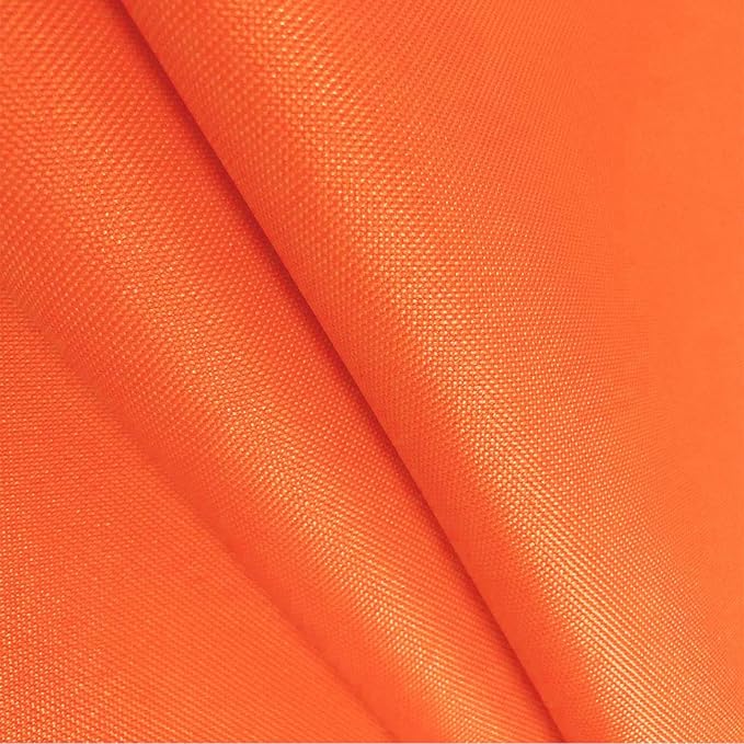 Foreate Waterproof Canvas Fabric by The Yard 600D Upholstery Fabric for Chairs 58" Wide Indoor Outdoor Water Resistant Canvas Polyester Material Sewing DIY Cloth, 15 Yards Orange