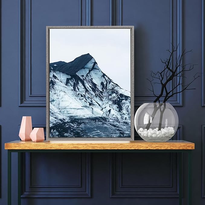 Pixy Canvas Floater Frame 11x14 for 3/4 (0.75) inch Deep Canvas Paintings/Canvas Prints/Wood Canvas Panels/Wall Art/Wall Decor/Home Decor/Artwork (Antique Silver, 11 x 14 inch, Portrait)