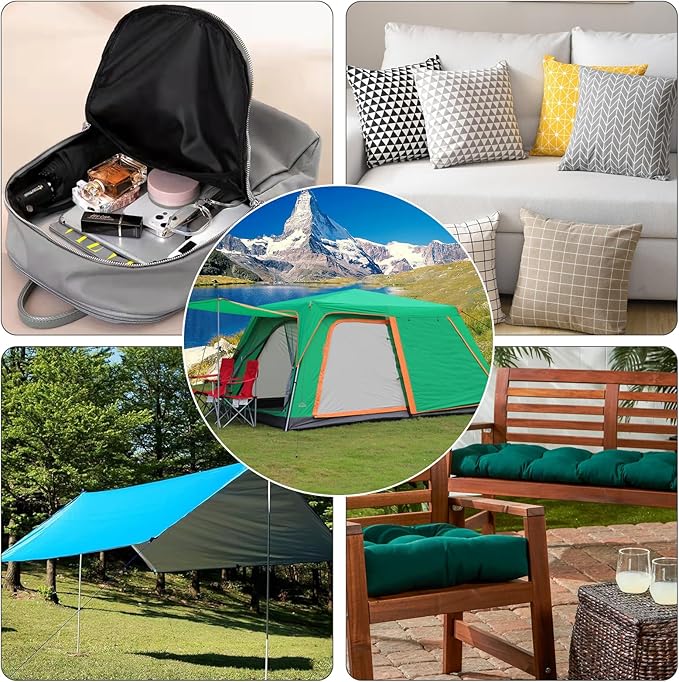Nylon Fabric, 58" W 420D Waterproof Fabric 2 Yard Ripstop Nylon Material Outdoor Upholstery Twill Sewing Material for Patio Chair, Lining, Cushion, Purse, Tote Bag, Tent, Tarp Cover, DIY Project Red