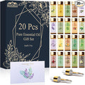 Pure Essential Oils for Diffusers for Home, Skin, Candle and Soap Making, 20 Scents - Tea Tree, Lavender, Lemon, Peppermint, Eucalyptus, Cinnamon, Rose and More, Aromatherapy Oils/ 5 ML