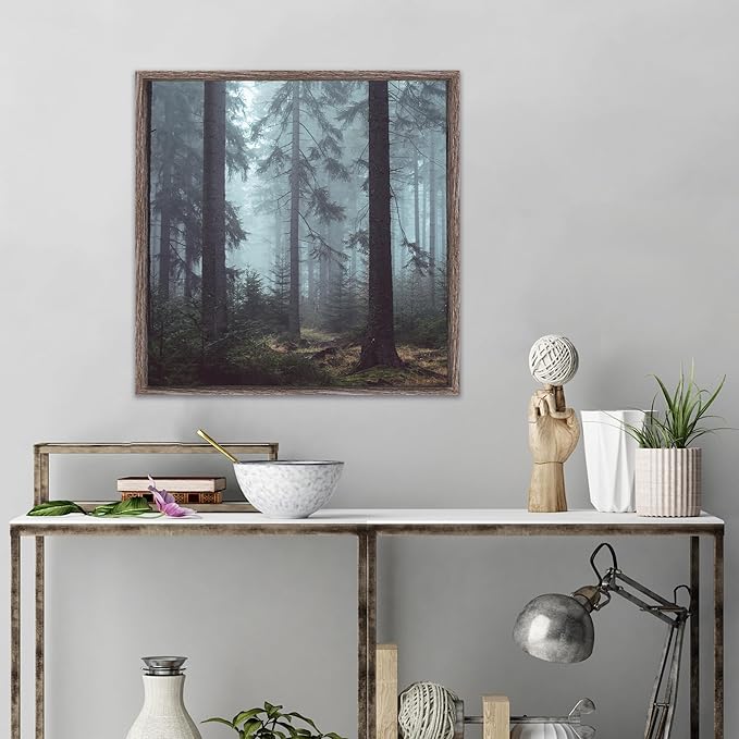 PIXY CANVAS Floater Frame 10x10 for 3/4 (0.75) inch Deep Canvas Paintings/Canvas Prints/Wood Canvas Panels/Wall Art/Wall Decor/Home Decor/Artwork (Gray Oak, 10 x 10 inch, Square)