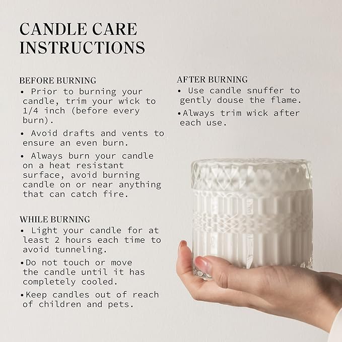 Hidden Label Zesty Bergamot Scented Candles for Home Scented, Candle Gifts for Women,Crackling Wood Wick Soy Candles, 7.4oz Glass Decorative Jar