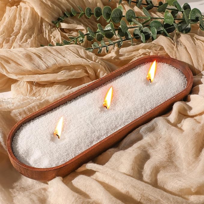 MTLEE Pearled Candle 1.1 Lb/17.6oz Scented Sand Candle Kit Include 25 Wicks, Bow Gift Box, Spoon Reusable Pearled Wax for Mother Mom Day Teahcer Women Friends Gift DIY Home Kit