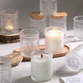 DARJEN 10 Pack Clear Candle Jars for Making Candles- 7.5 OZ Empty Glass Candle Making Jars with Bamboo Lids and Labels, Candle Making Supplies Candle Containers for Home DIY