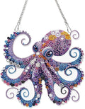 AiYuanzsh Octopus Diamond Painting Hanging Ornament, 5D DIY Special Shaped Diamond Art Pendant Kit for Adults, Large Ocean Animal Wall Hanging Craft Decoration 24.1x22.6cm, Nautical Home Decor & Gift