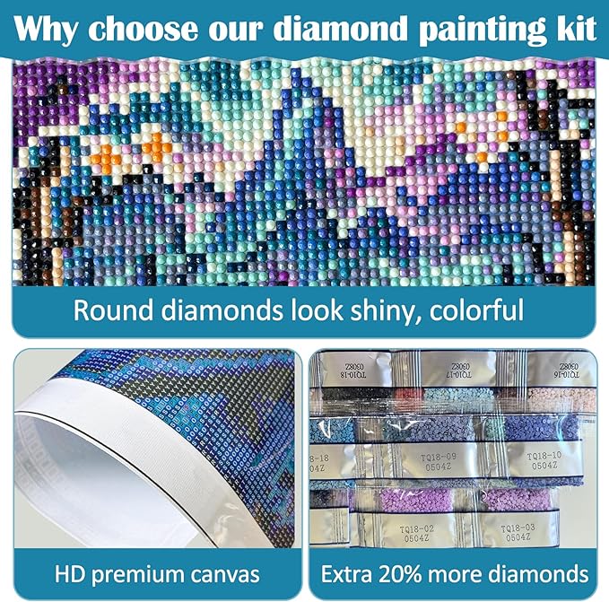 Christmas Family Candle Cup Diamond Art Kits for Adults, 5D Diamond Painting Kits for Adults Beginners, DIY Full Round Drill Diamond Dot Painting Gem Art Kits for Adult, Home Wall Decor 13.8x13.8 Inch
