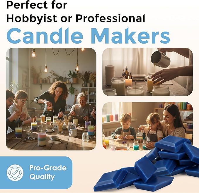 Baby Blue Candle Dye - Made in The USA - Premium Colorants - Highly Concentrated - Popular Colors for Paraffin or Soy Wax - Great for Professionals or Hobbyist - 50 Dye Chips