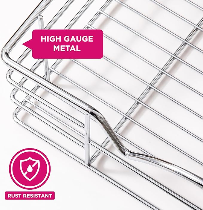 HOLDN’ STORAGE Pull Out Cabinet Organizer, Slide Out Drawer for Kitchen Cabinets & Pantry, Roll Out Shelf for Pots, Pans & Under Sink Storage, Heavy-Duty Full-Extension, 24" W x 21" D x 5" H