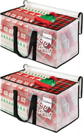 BlissTotes Clear Moving Bags Heavy Duty, 76L Extra Large Storage Bags with Zipper & Reinforced Handles, Waterproof PP Moving Totes for Clothes, Bedding, Comforters, Space Saving Storage (2 Pack)