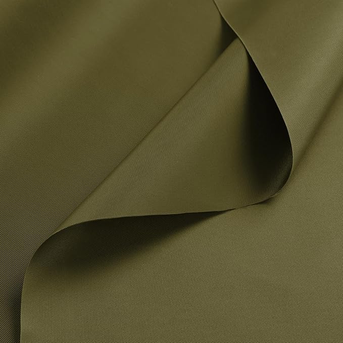 Nylon Fabric, 58" W 420D Waterproof Fabric 6 Yard Ripstop Nylon Material Outdoor Upholstery Twill Sewing Material for Patio Chair, Lining, Cushion, Purse, Tote Bag, Tarp Cover, DIY Project Amy Green