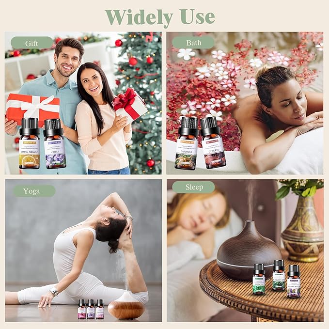 84 Pcs Essential Oil Set for Diffuser 10ml Each Fragrance Oil for Candle Making, Soap Making, Aromatherapy, Humidifiers (Classic)