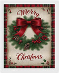 AIVKIEJK Diamond Painting Kits for Adults - Merry Christmas Red Bow & Pine Cones Painting DIY 5D Full Drill Diamond Dots Paintings with Diamonds Gem Art and Crafts Home Decor 16"x20"