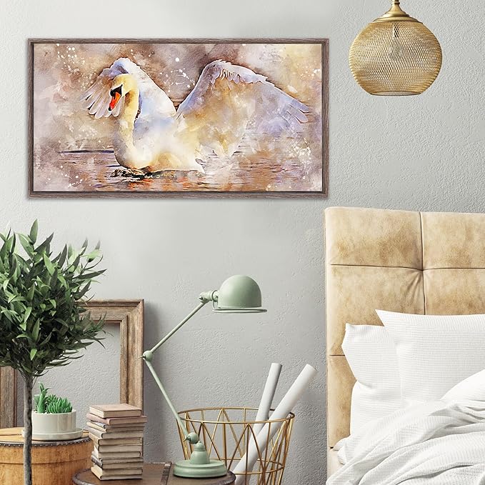 PIXY CANVAS Floater Frame 24x36 for 1.5 inch Deep Canvas Paintings/Canvas Prints/Wood Canvas Panels/Wall Art/Wall Decor/Home Decor/Artwork (Gray Oak, 24 x 36 inch, Landscape)