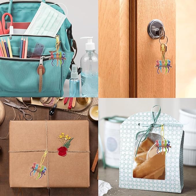 Masendp Dragon Diamond Painting Hanging Decoration Kit, DIY Special-Shaped Rhinestone Window Hanging Kit, Suitable for Home and Garden Wall Decoration Gifts