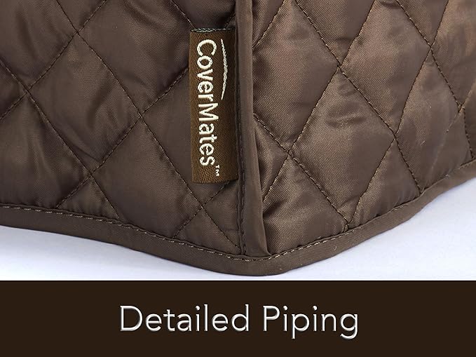 Covermates Keepsakes Coffee Maker Cover – Quilted Appliance Protector for Espresso Makers – Dust & Stain Resistant, Washable Slip‑On Design for Countertop Storage, Bronze