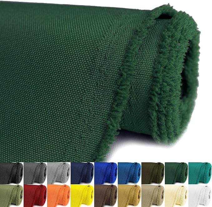 Waterproof Canvas Fabric by The Yard 58inch 600D Upholstery Material Polyester Fabric Outdoor Water Resistant Fabric for Sewing Chair Patio Cushion Purse Bag Interior, Pre Cut 2 Yard Green