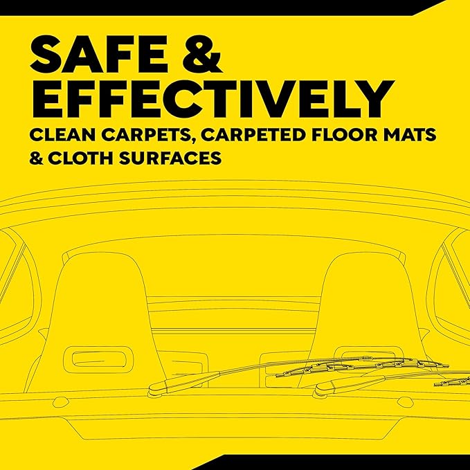 Meguiar's Carpet & Cloth Kit,This Car Care Kit includes a Premium Fabric & Carpet Cleaner and Accessories,A Plush Microfiber Towel and 4” Drill Brush Attachment to Thoroughly Clean Interiors, Kit