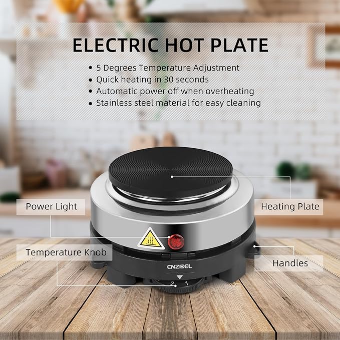 Candle Making Kit with Hot Plate for Adults, Soy Candle Make Set with Wax Melter for Beginners, Imitation wood grain Pouring Pot Pitcher, Heat Gun, Thermometer, Candle Making Supplies Accessories