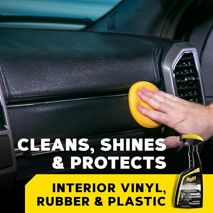 Meguiar's G220216 Ultimate Insane Shine Protectant,Car Cleaning Spray That Creates a Lasting and Glossy Shine,Auto Care Product Safe for Exterior and Interior Surfaces,16 Oz,(Pack of 2)