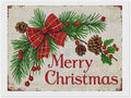 AIVKIEJK Diamond Painting Kits for Adults - Merry Christmas Holly, Pine Cones & Red Plaid Bow Painting DIY 5D Full Drill Diamond Dots Paintings with Diamonds Gem Art and Crafts Home Decor 12"x16"
