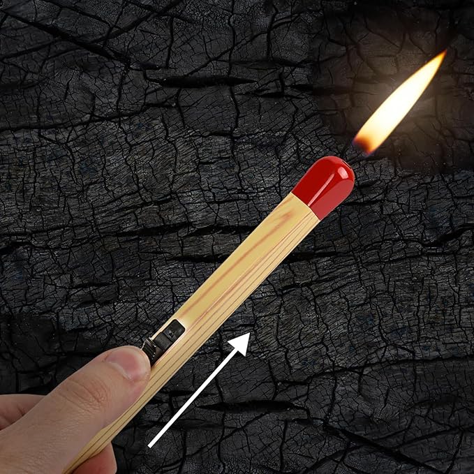 Giant Match Stick Shaped Multipurpose Butane Refillable Lighter (4 Pack)
